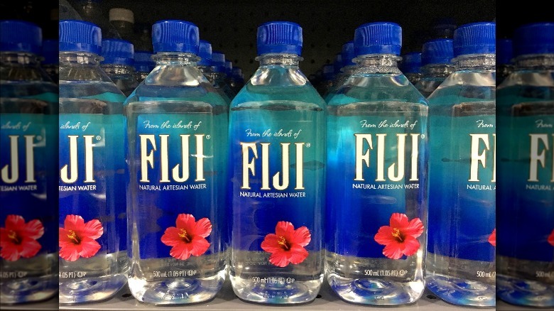 Fiji water bottles