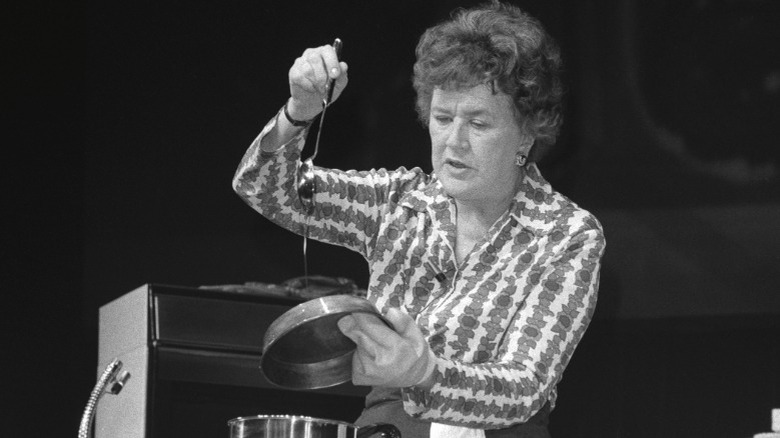 Julia Child cooking demonstration