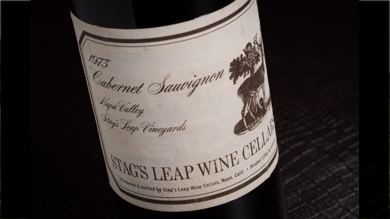 Stag's Leap Wine Cellars 1973 S.L.V. Cabernet Sauvignon label