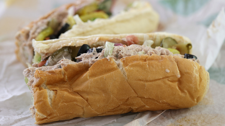 Subway tuna sandwich