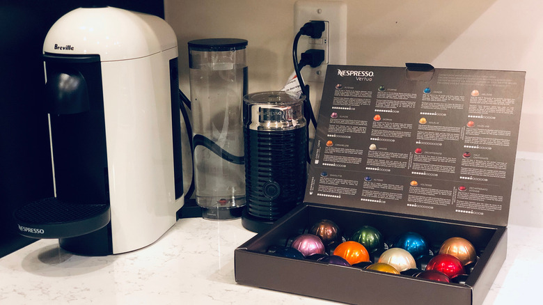 Nespresso Vertuo pods and machine