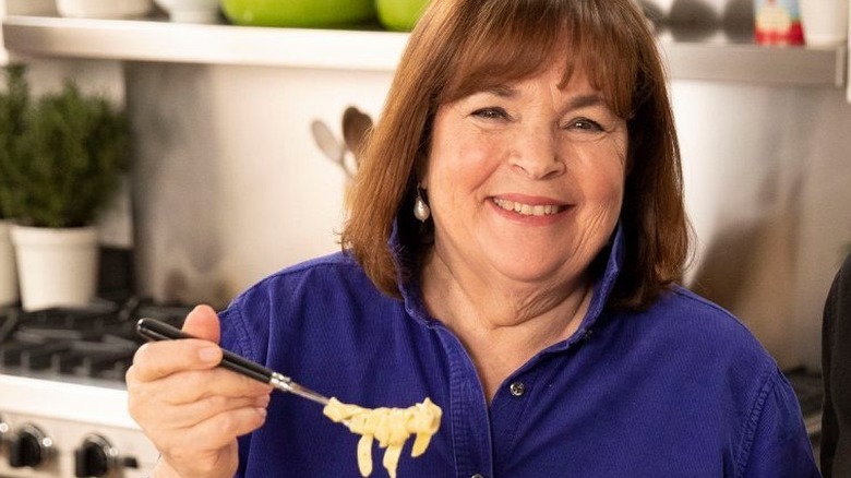 Ina Garten making dinner in the kitchen