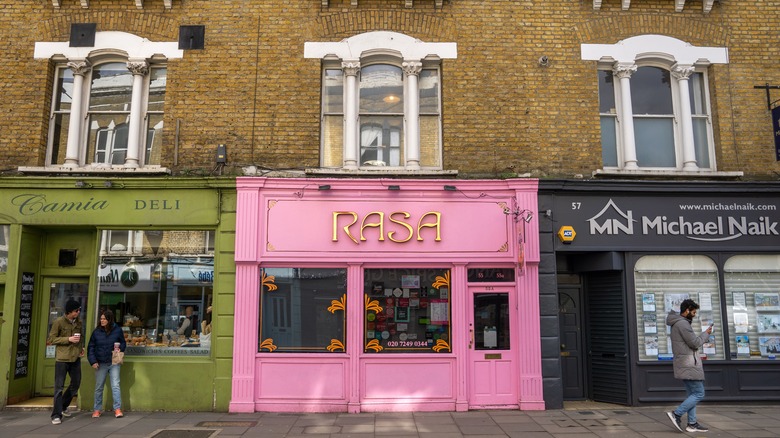 street view of London vegan restaurant 