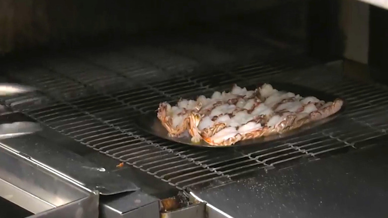 Rock shrimp in broiler