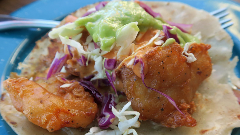 Fried rock shrimp