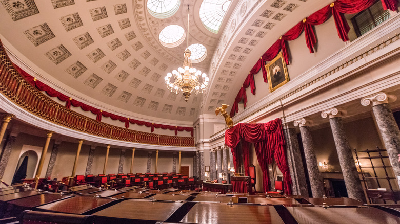 interior of U.S. senate chamber