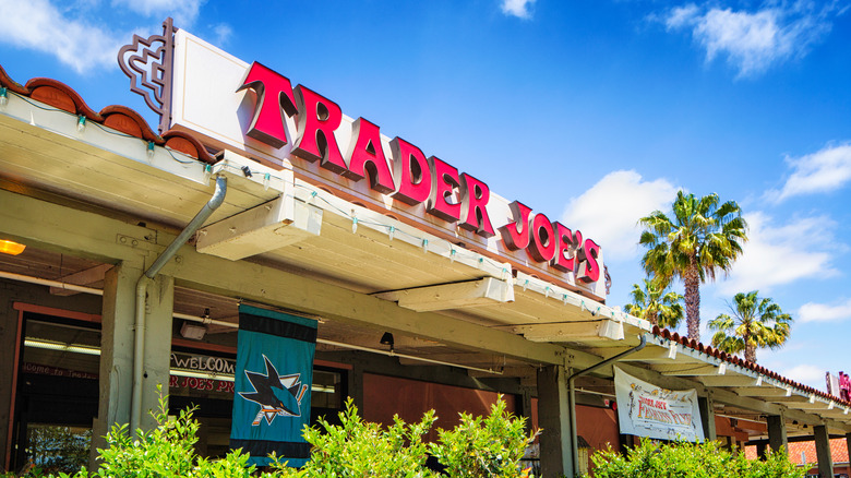 trader joes under a blue sky