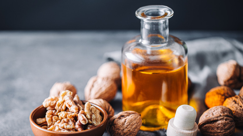 A jar of walnut oil 