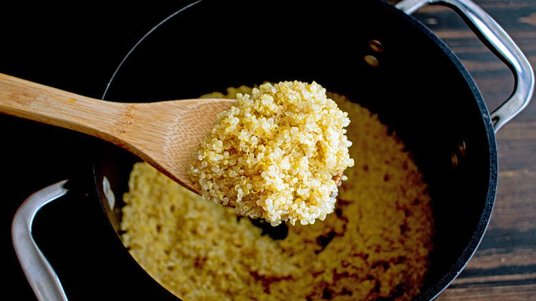 cooked quinoa