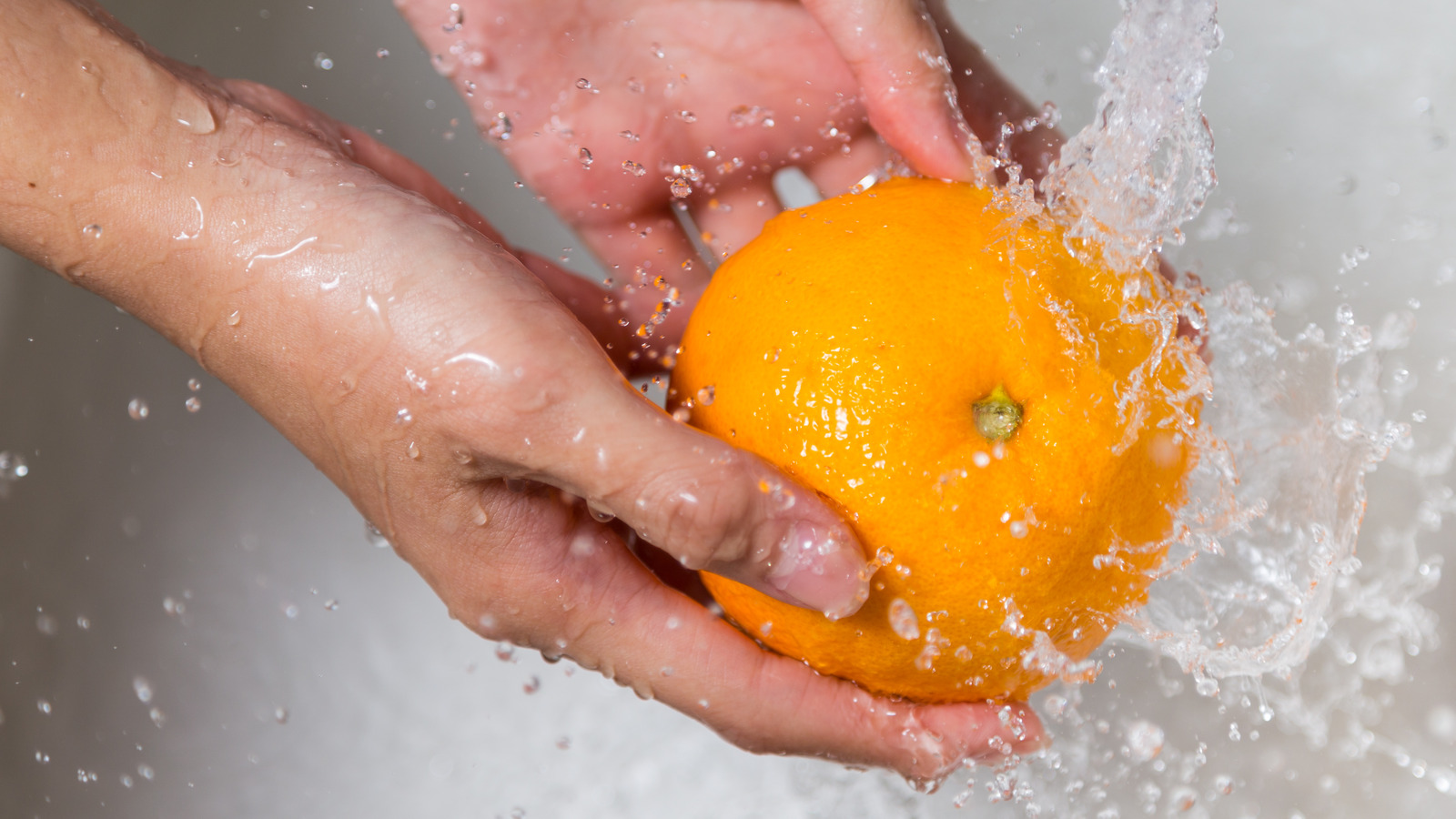 Fruit washing.