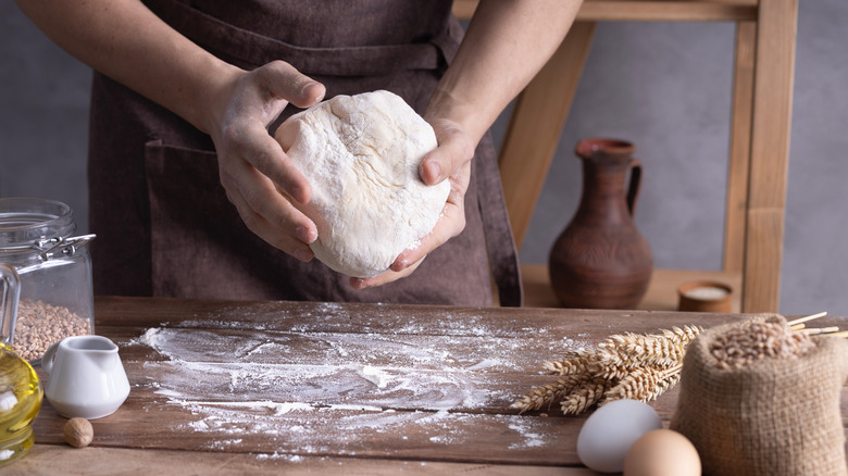 kneading dough