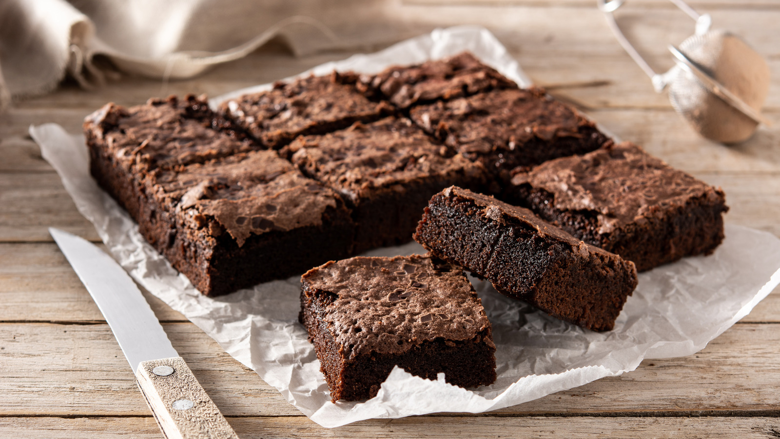 Brownie on Table