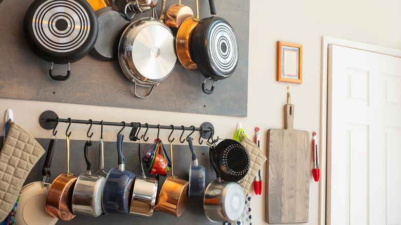 Hanging pots and pans