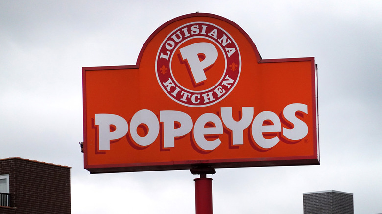 Popeyes sign