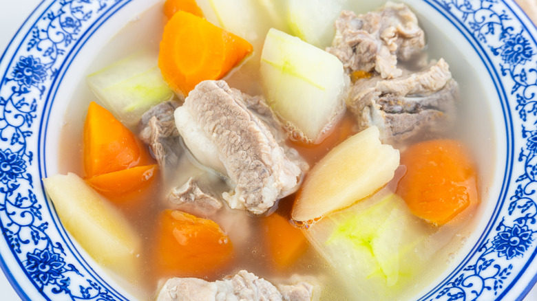 Bowl of winter melon soup