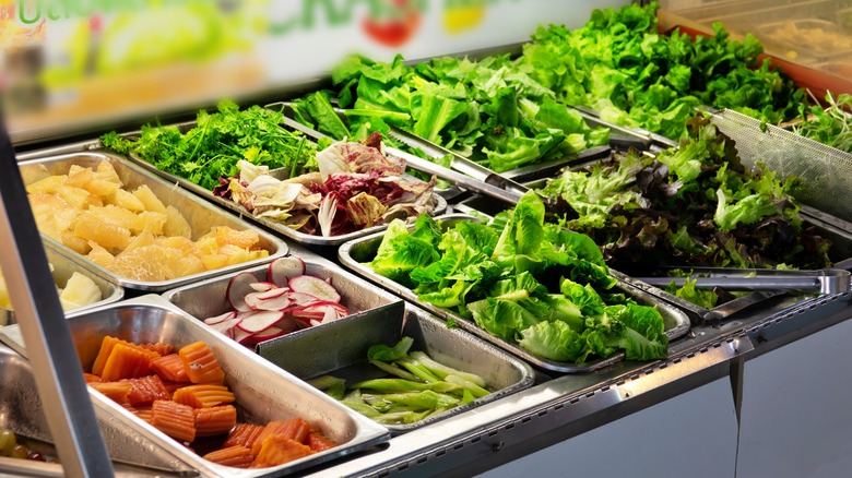 Self-service salad bar