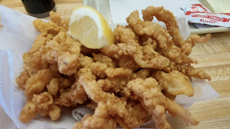 fried clam strips clam castle 