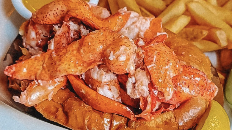 mega lobster roll westbrook lobster