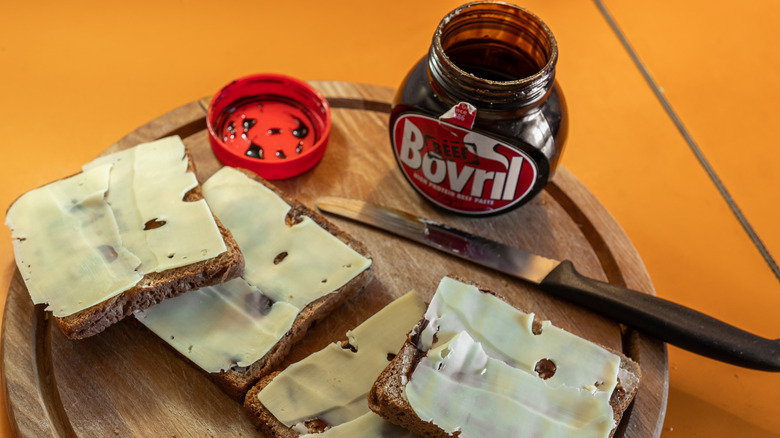 Bovril pictured with toast