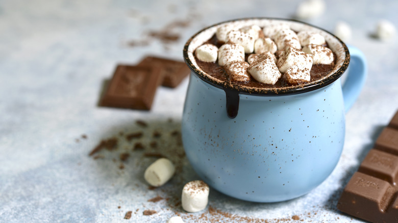 Hot cocoa with marshmallows