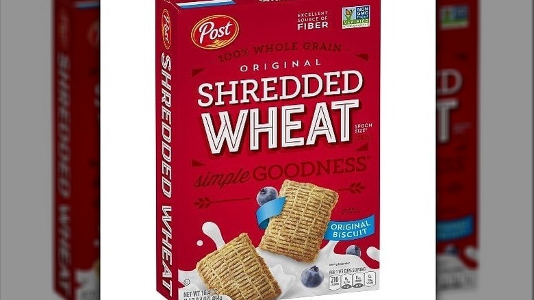 Box of Shredded Wheat cereal