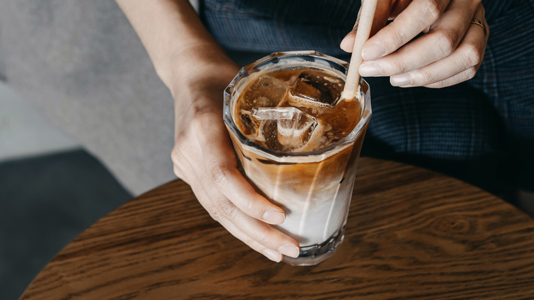 iced coffee in cup