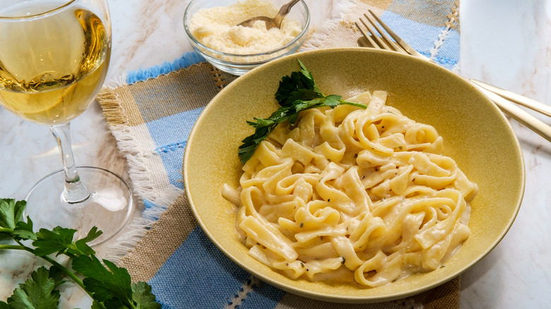 butter pasta with parmesan