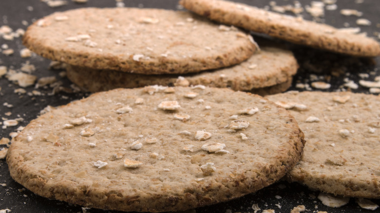 Round Scottish oat cakes