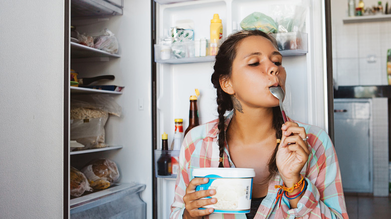 girl eating ice cream