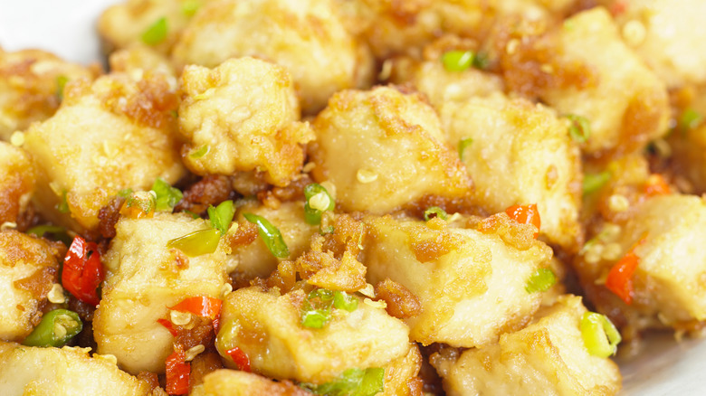 crispy stir fried tofu