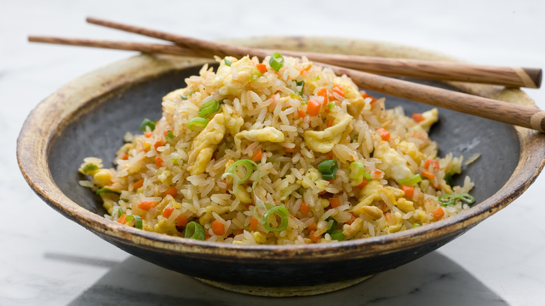 fried rice in bowl