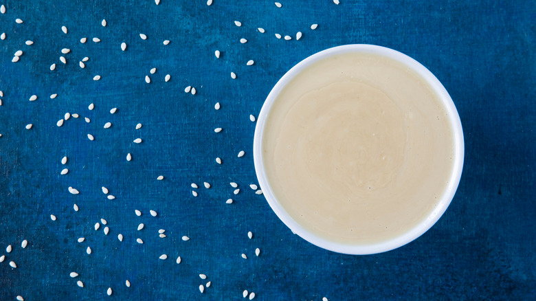 tahini in a bowl