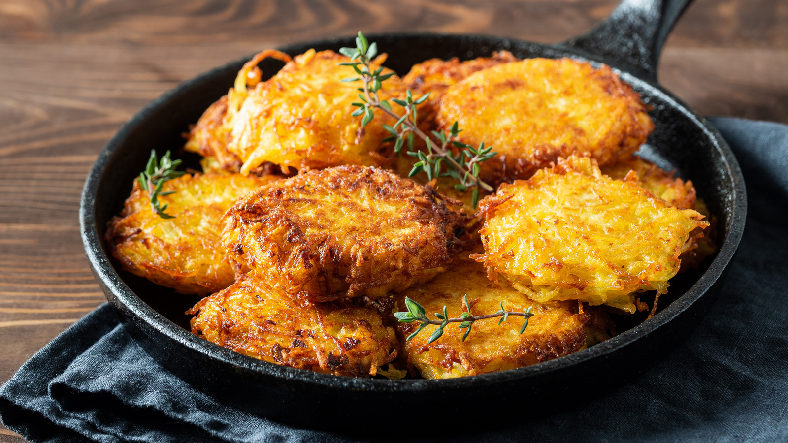 Potato Pancakes (2 ingredients crispy hash browns recipe)