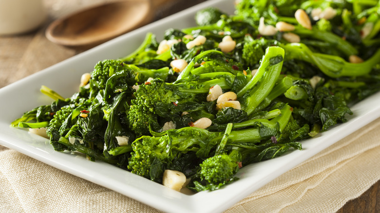 Sautéed broccoli rabe