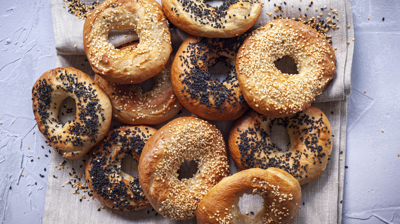 pile of bagels