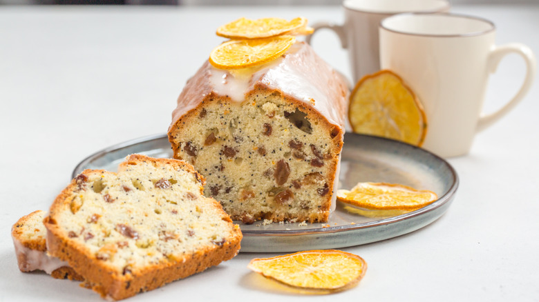 raisin bread, orange zest