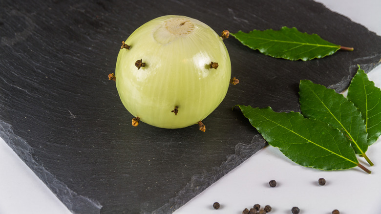 Clove-studded onion