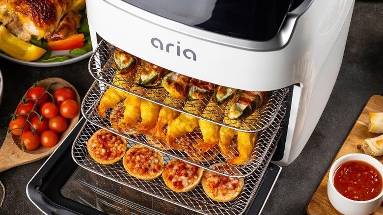 Tiered Aria air fryer oven 