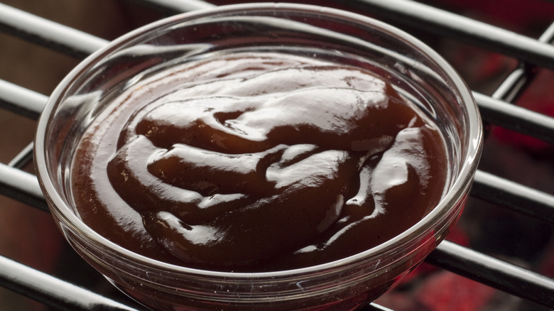 Bowl of barbecue sauce