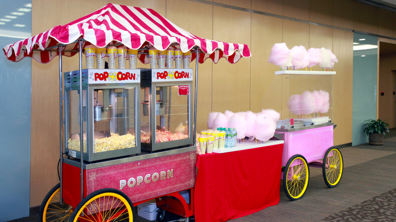 Popcorn and cotton candy machines 