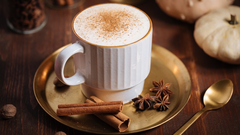 A pumpkin-spiced latte