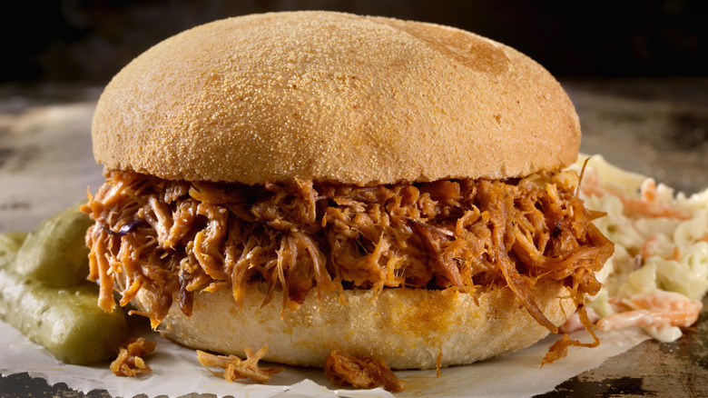 Pulled pork sandwich