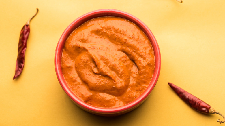 Bowl of peri-peri sauce