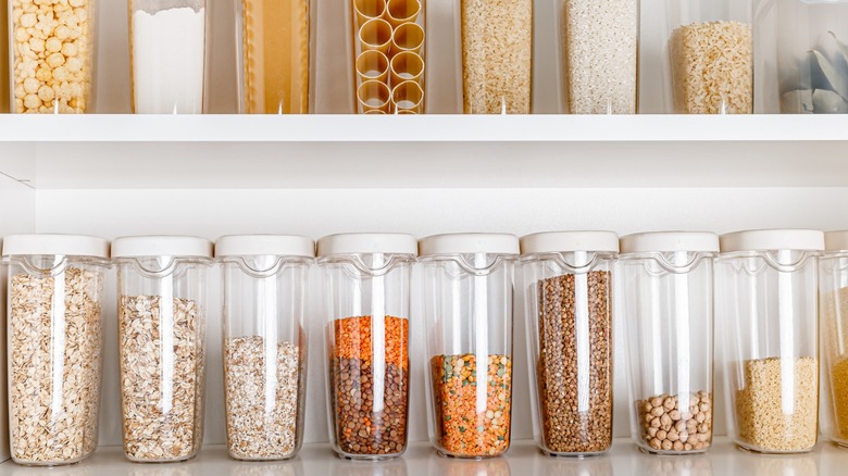 a stocked pantry