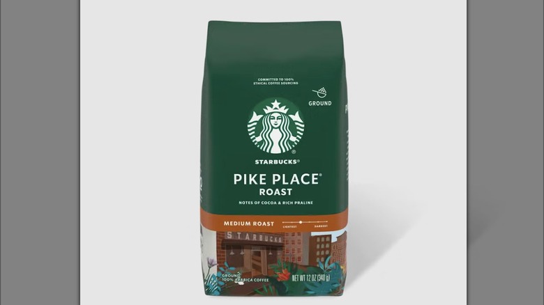 Bag of the Pike Place Roast from Starbucks