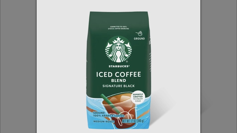 Bag of the Iced Coffee Blend from Starbucks