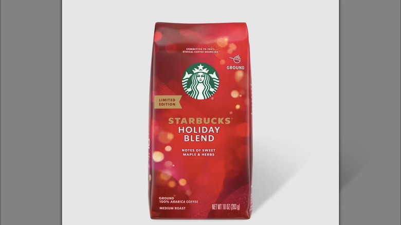 Bag of the Holiday Blend from Starbucks