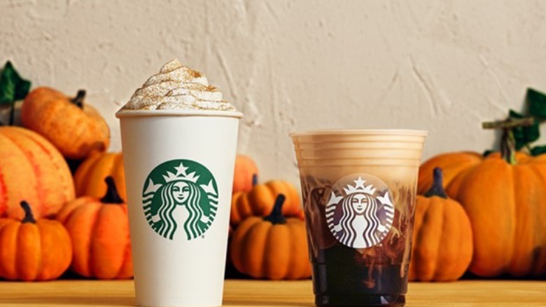 Starbucks Pumpkin Spice Latte and Pumpkin Cream Cold Brew