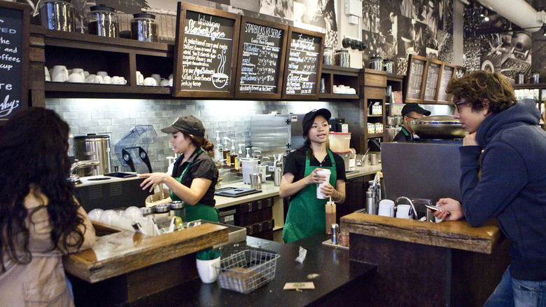 baristas at work