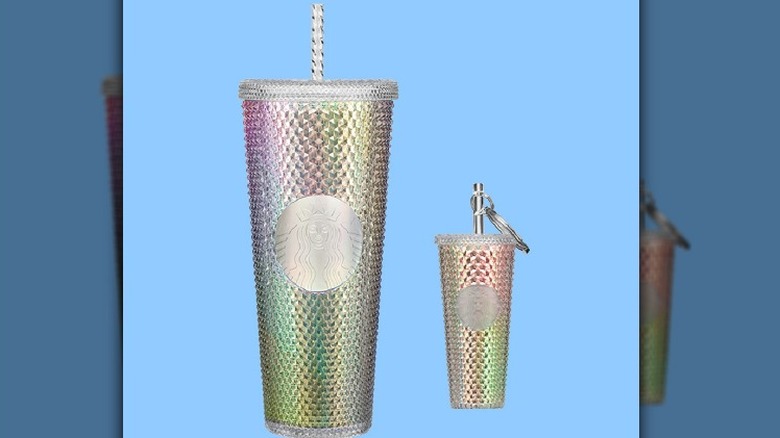 Starbucks Keychain and Studded Tumbler